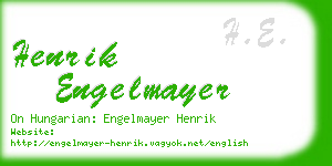henrik engelmayer business card